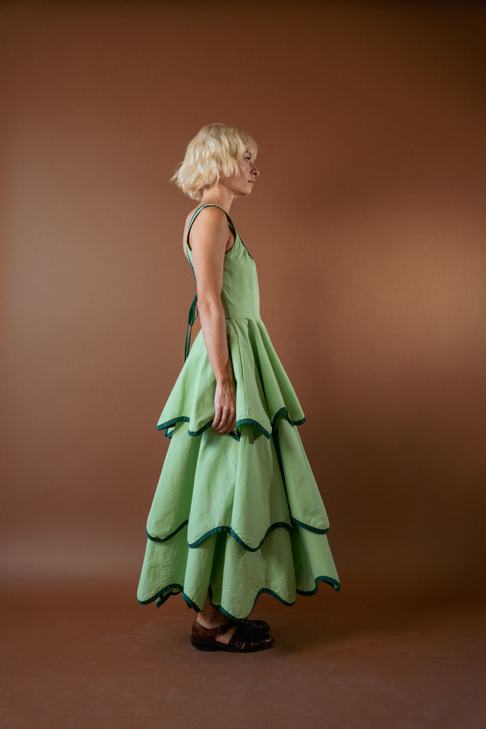 The Millie Dress in Matcha