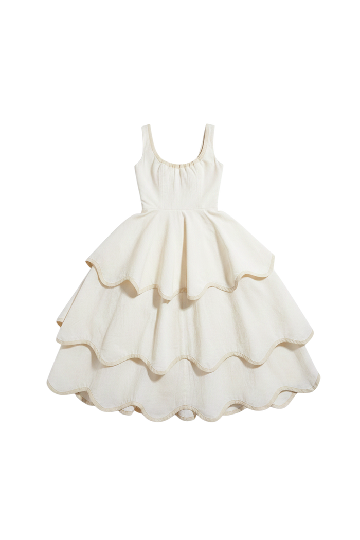 The Millie Dress in Natural