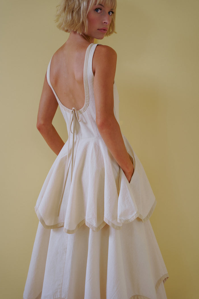 The Millie Dress in Natural