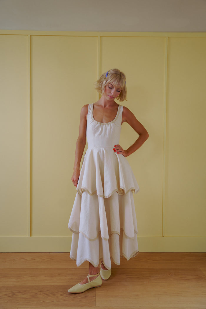 The Millie Dress in Natural