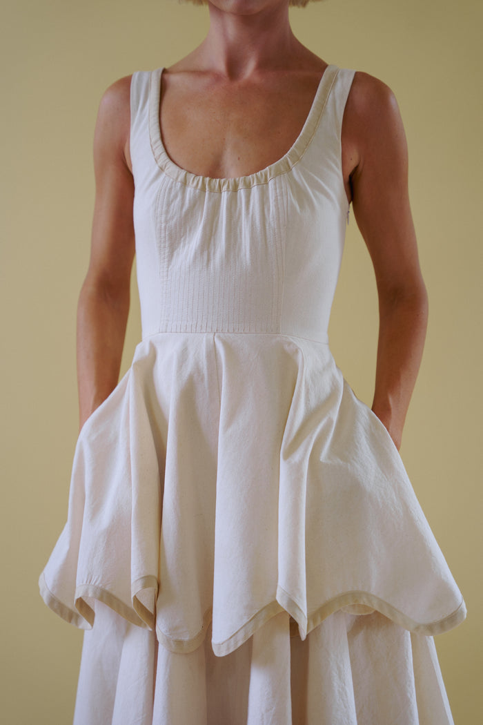 The Millie Dress in Natural