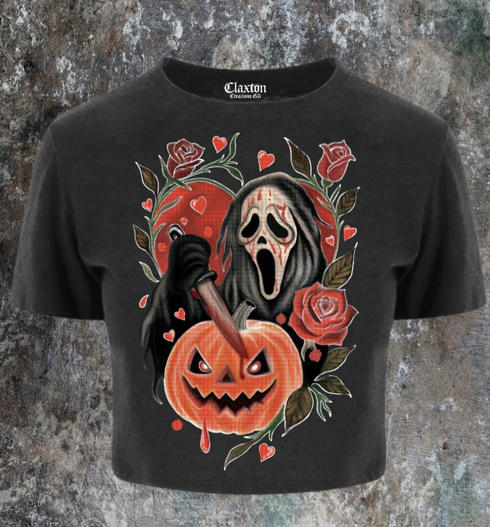 The Scream🔪Patch🎃 — 🖤Cropped Tee Claxton Creations GB