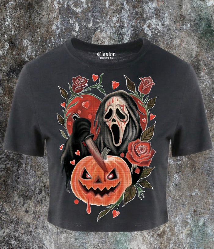 The Scream🔪Patch🎃 — 🖤Cropped Tee Claxton Creations GB