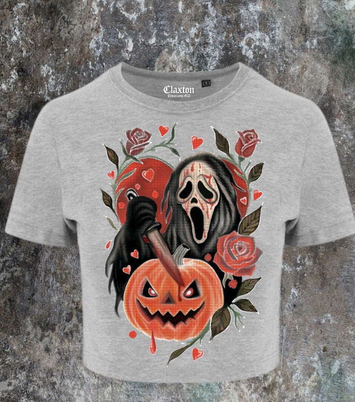 The Scream🔪Patch🎃 — 🖤Cropped Tee Claxton Creations GB
