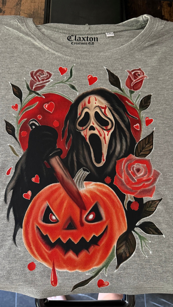 The Scream🔪Patch🎃 — 🖤Cropped Tee Claxton Creations GB