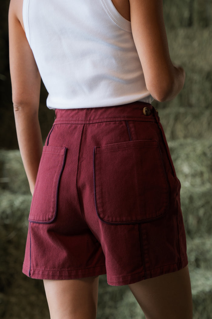 The Tatum Short in Maple Red - PREORDER 🍀