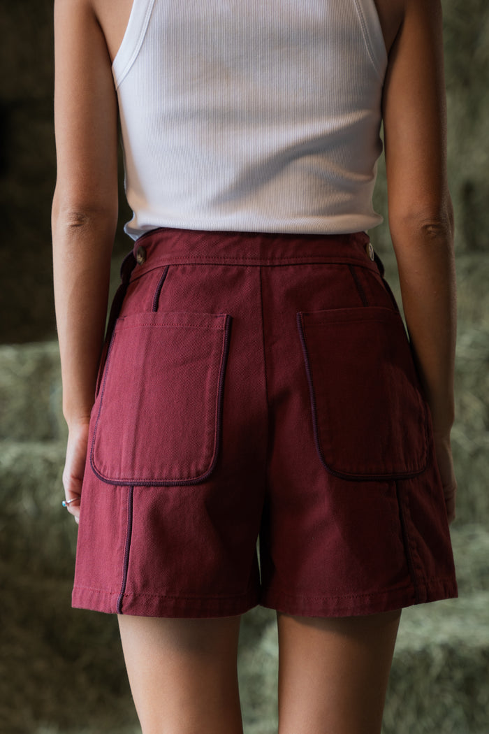 The Tatum Short in Maple Red - PREORDER 🍀