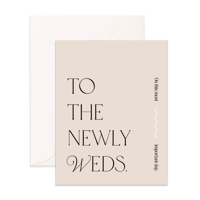 To The Newly Weds Greeting Card - Giftware - Fox and Fallow