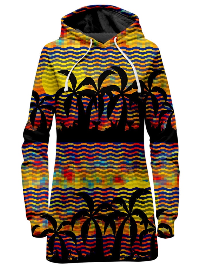 Trippy Tropical Nights Hoodie Dress Sartoris Art Epic Hoodie
