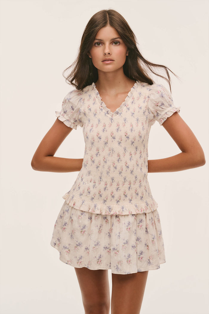 Tween Banson Smocked Mini Dress