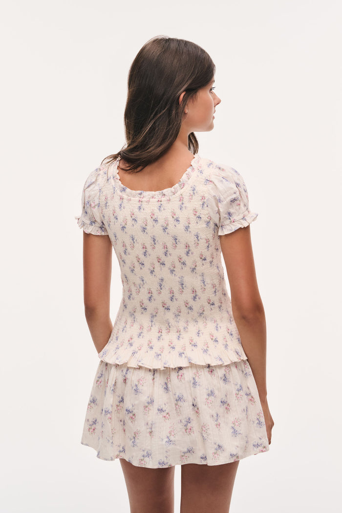 Tween Banson Smocked Mini Dress
