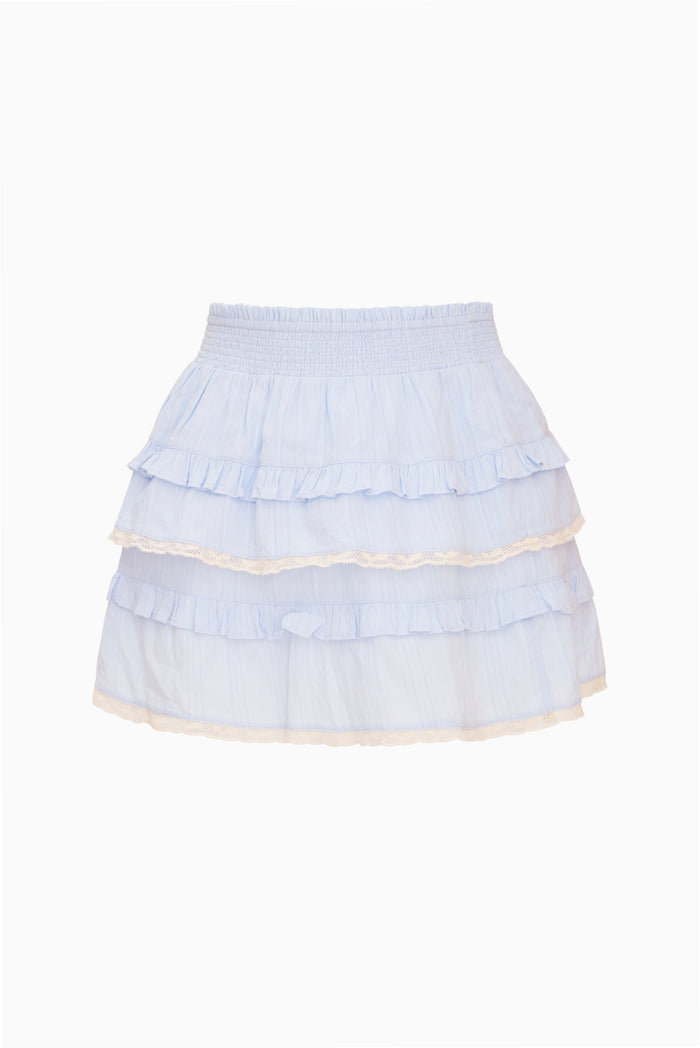 Tween Blue Cotton Billie Skirt