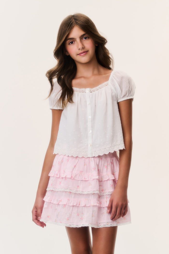 Tween Ditsy Floral Billie Skirt - SWEET NECTAR