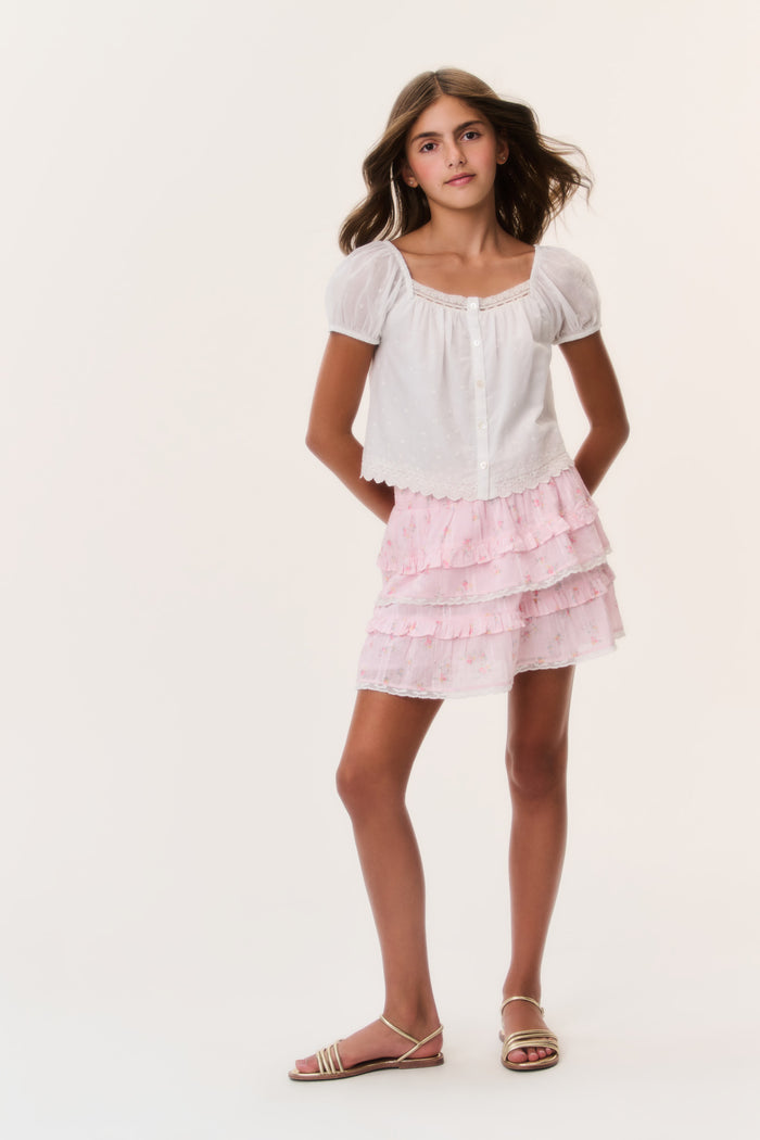 Tween Ditsy Floral Billie Skirt - SWEET NECTAR