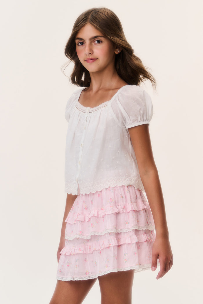 Tween Ditsy Floral Billie Skirt - SWEET NECTAR
