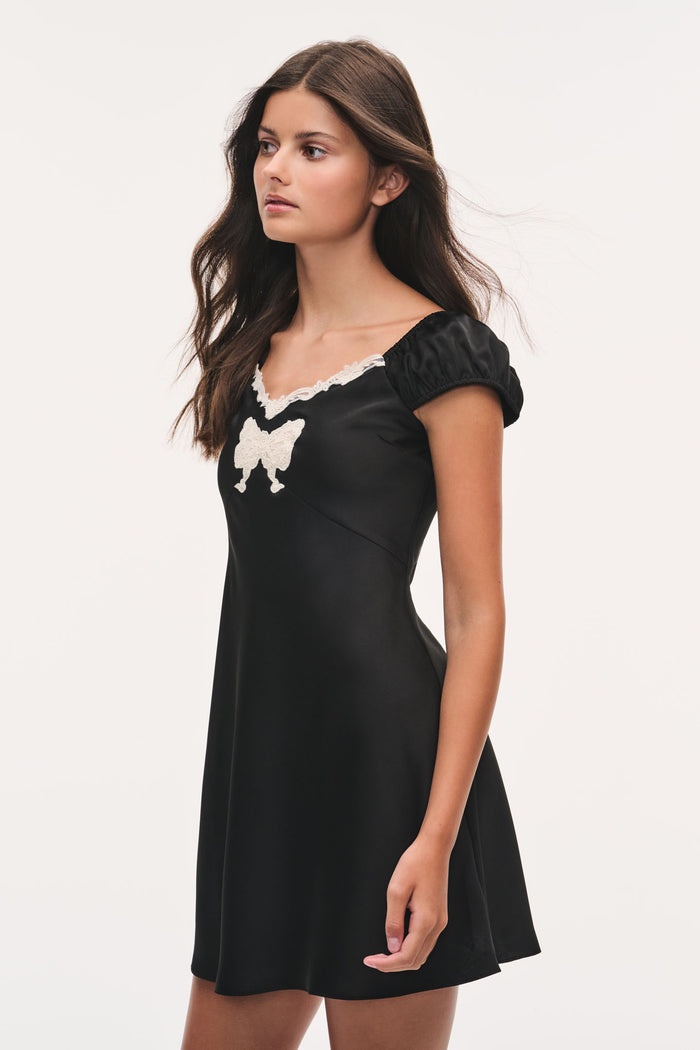 Tween Karola Lace Bow Mini Dress