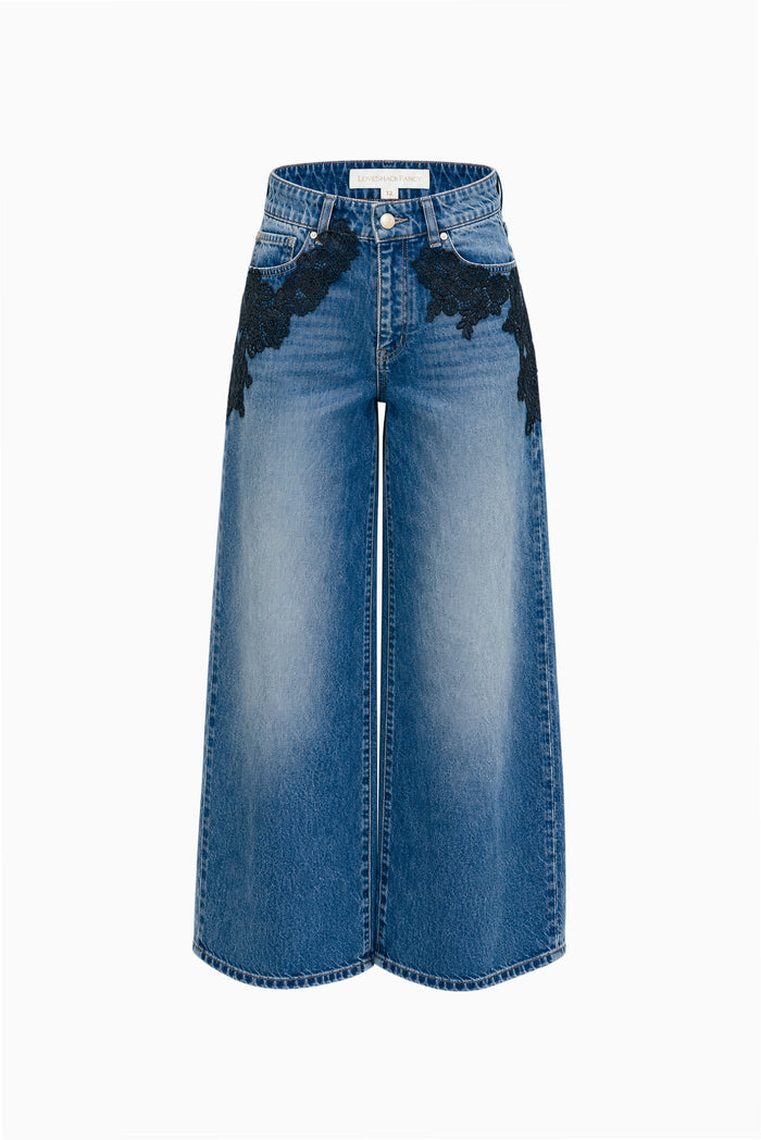 Tween Romelle Lace Appliqué Jeans