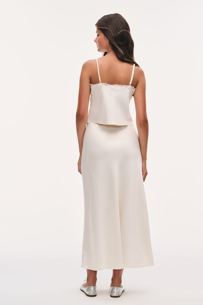 Tween Thyme Crepe Maxi Skirt