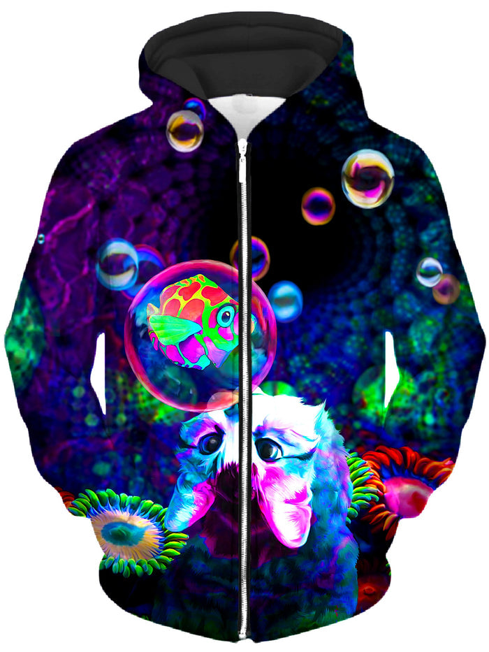 Upside Down Unisex Zip-Up Hoodie Heather McNeil Epic Hoodie