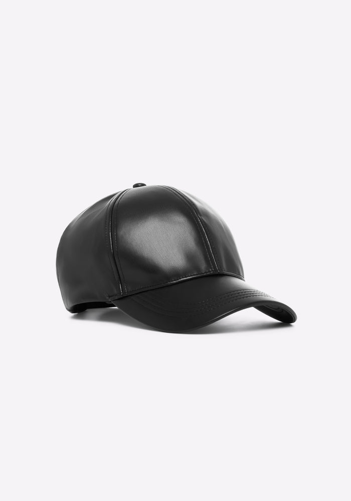Vegan Leather Baseball Cap