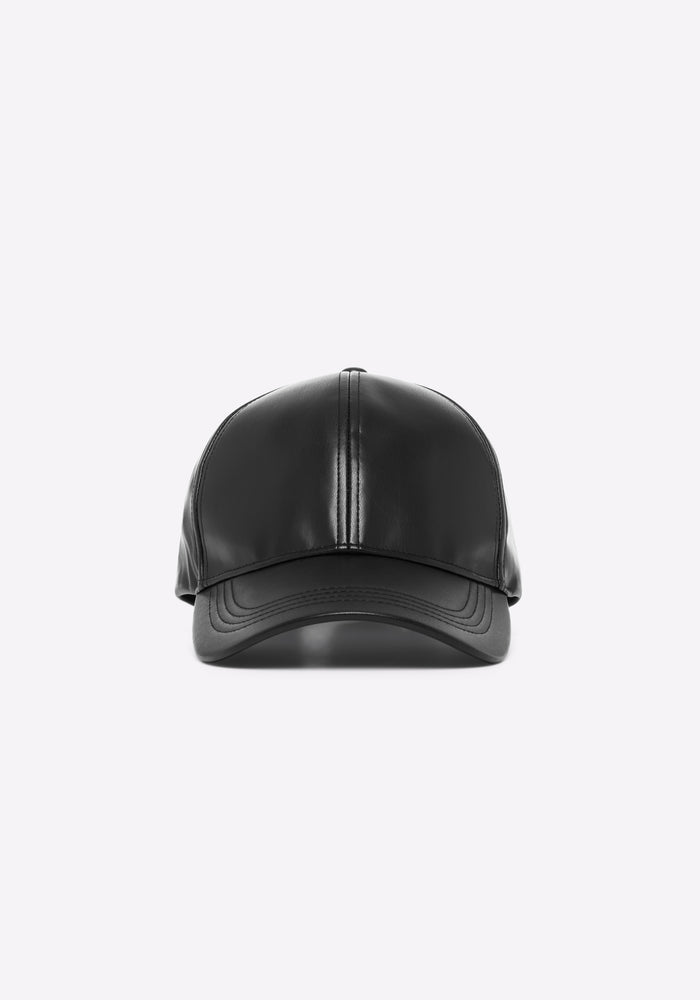 Vegan Leather Baseball Cap