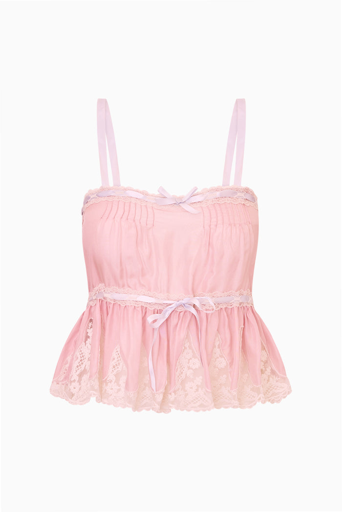 Vesperine Silk Habotai Top
