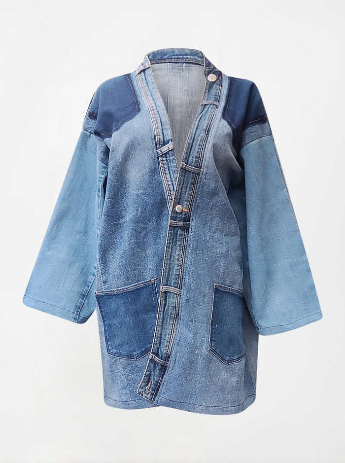 waste to wonder recycled denim jacket
