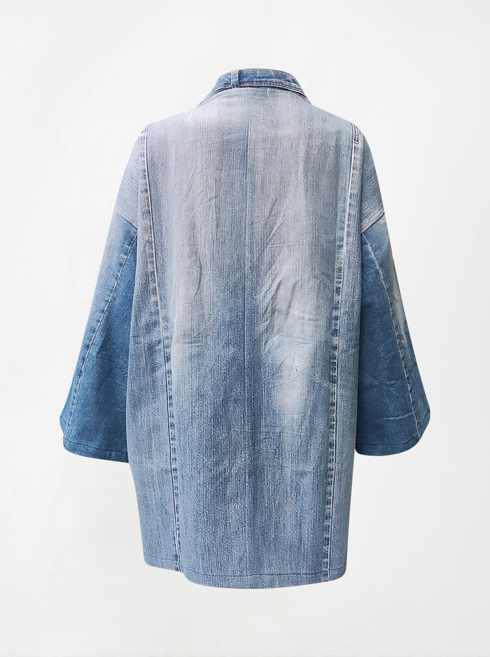 waste to wonder recycled denim jacket