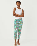 Lilly Pulitzer - Weekender High Rise Midi Legging Upf 50 Plus - Multi Crossgrain Royal Zoo