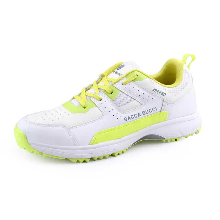 Bacca Bucci WicketWings Pro Performance Cricket Shoes: Dynamic FlexFit Design, Superior Traction Cleats, Breathable Perforated Upper