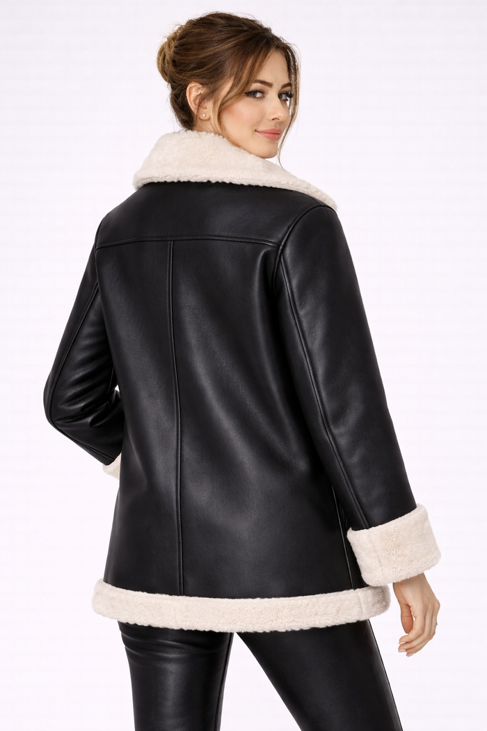 Women's Brown B3 RAF Shearling Flight Jacket