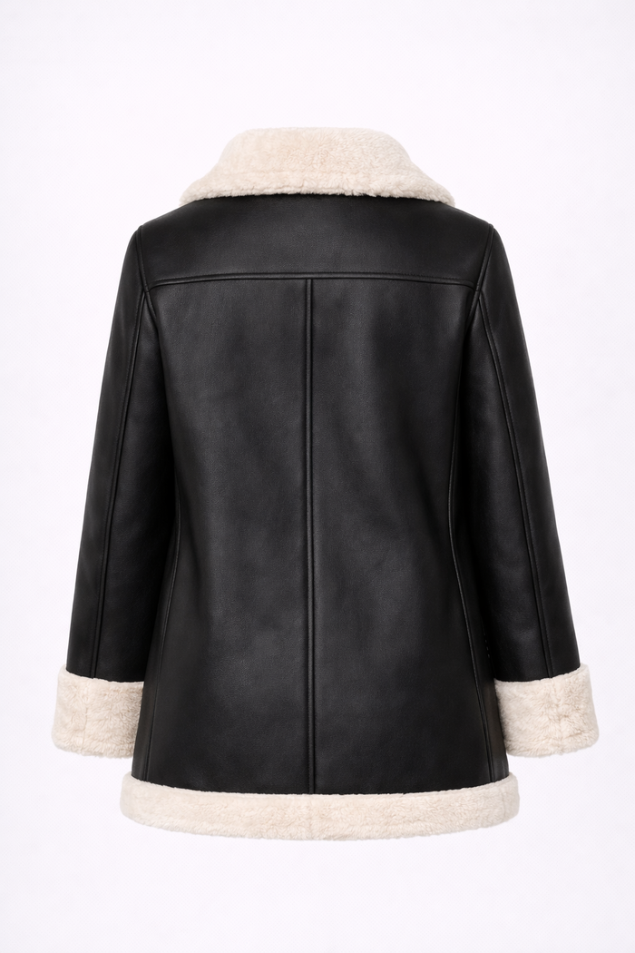 Women's Brown B3 RAF Shearling Flight Jacket