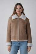 Women's Classic Leather Shearling Jacket