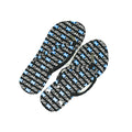 Womens Flip Flops Edinburgh - Heritage Of Scotland - BLACK/WHITE / 36 - 37