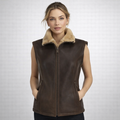 Women's Leather Shearling Vest