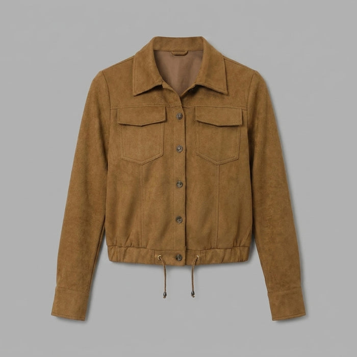 Women's Suede Trucker Jacket