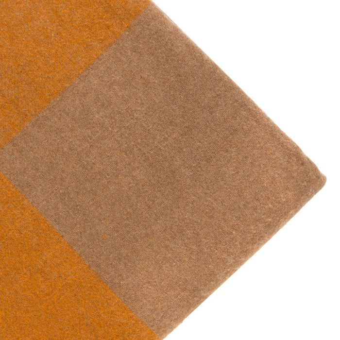 Woodside Check Blanket Throw - Natural - Heritage Of Scotland -