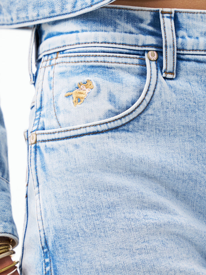 Wrangler x LoveShackFancy Light Wash Cowboy Cut