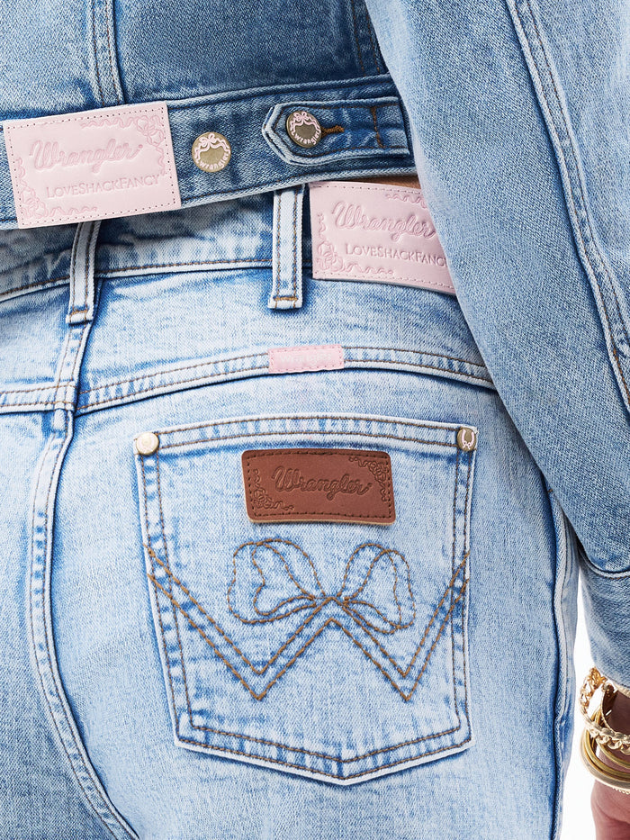 Wrangler x LoveShackFancy Light Wash Cowboy Cut