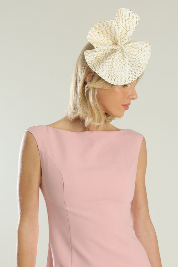 Zaria Fascinator Ivory/Gold - Accessory - Morgan and Taylor