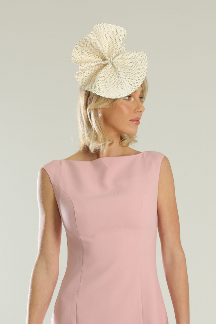Zaria Fascinator Ivory/Gold - Accessory - Morgan and Taylor