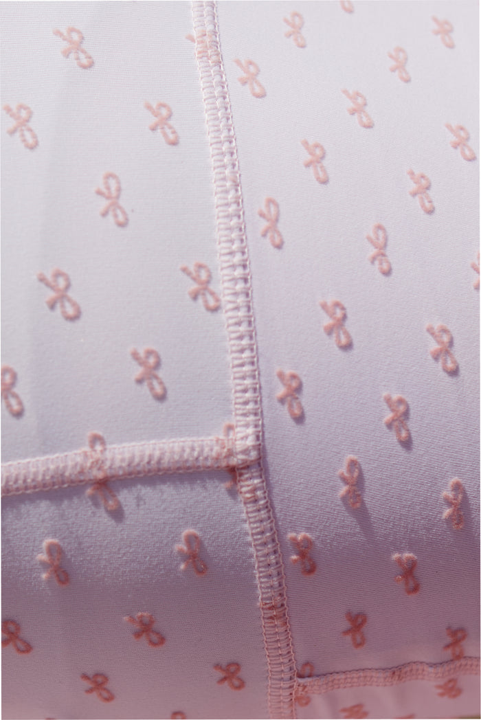 Zenelle Velvet Flock Bow Active Jacket