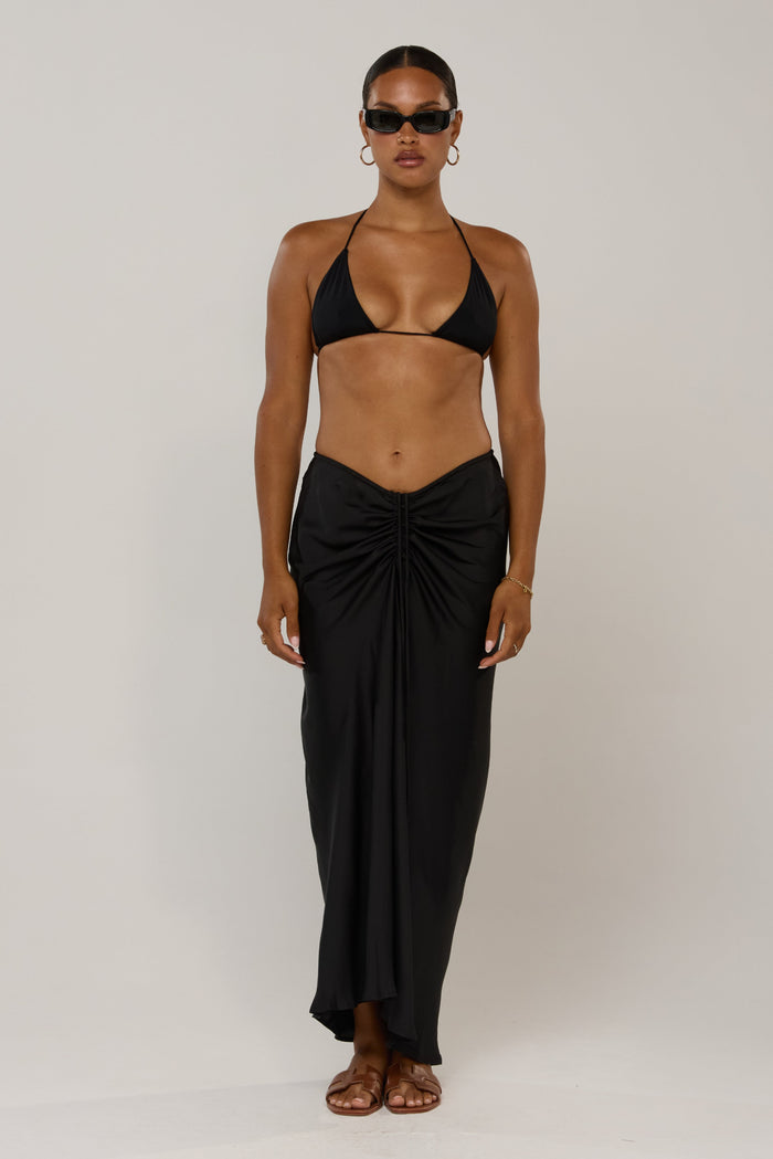 This is an image of Ziggy in Black - RESA featuring a model wearing the dress
